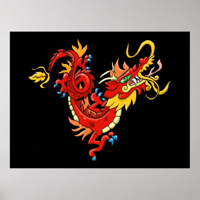 Oriental Dragon Poster (Framsidan)