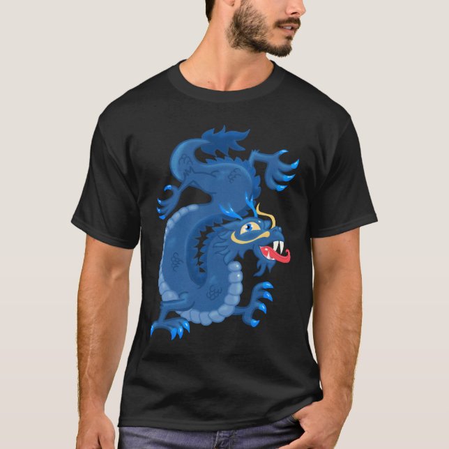 Oriental Dragon T Shirt (Framsida)