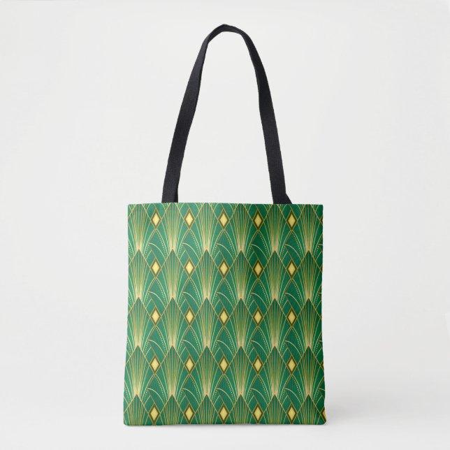 Oriental Elegance: Art Deco Tapet Tygkasse (Framsida)