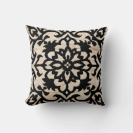 Oriental Elegance: Black and White Kilim Pillows Kudde