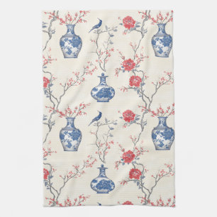 Oriental Elegance: Blue Porcelain and Blommars Kökshandduk