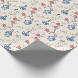 Oriental Elegance: Blue Porcelain and Blommars Presentpapper