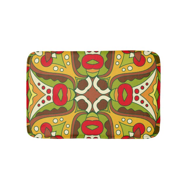 Oriental Ethnic Stil Seamless Mönster Badrumsmatta (Framsidan)