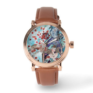 ORIENTAL FAIRY TALE/PRINCESS,RÖD ROS OCH HAWK ARMBANDSUR