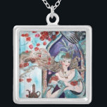 ORIENTAL FAIRY TALE SILVERPLÄTERAT HALSBAND<br><div class="desc">Färgfull,  vibrerande,  vismisk bra konstillustration för turkiskt mejeribord " Golden Apple" .</div>