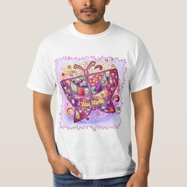 Oriental Fjäril t-shirt (Framsida)
