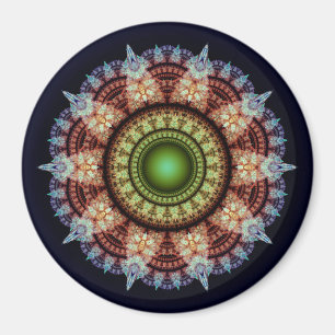 Oriental fraktal storslagen ornament magnet