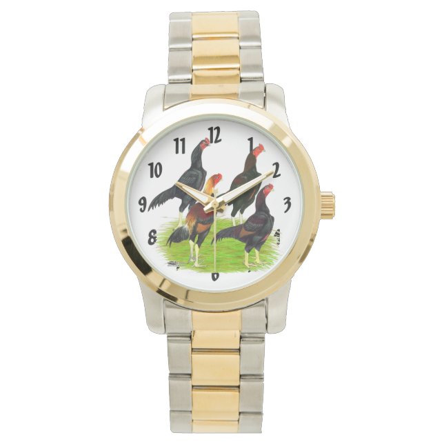 Oriental Game Fowl-kvartetten Armbandsur (Framsida)