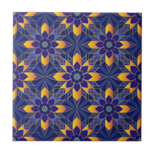 Oriental Geometric Mönster Kakelplatta