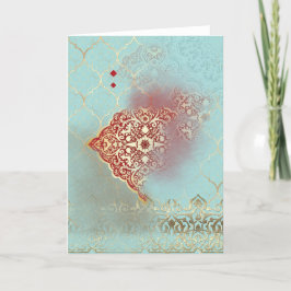 Oriental glöd - gratulationskort tack kort