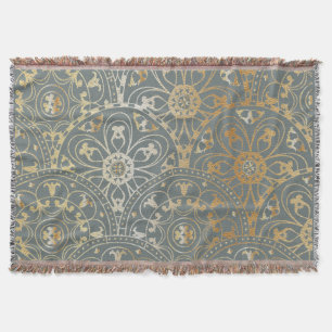 Oriental Golden Mönster - Blanket Filt
