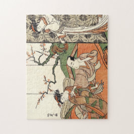 Oriental japanese geisha maiko ukiyo-e art pussel