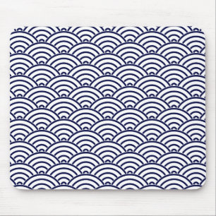 Oriental Japanska Koinobori Fish Delft Blue Musmatta