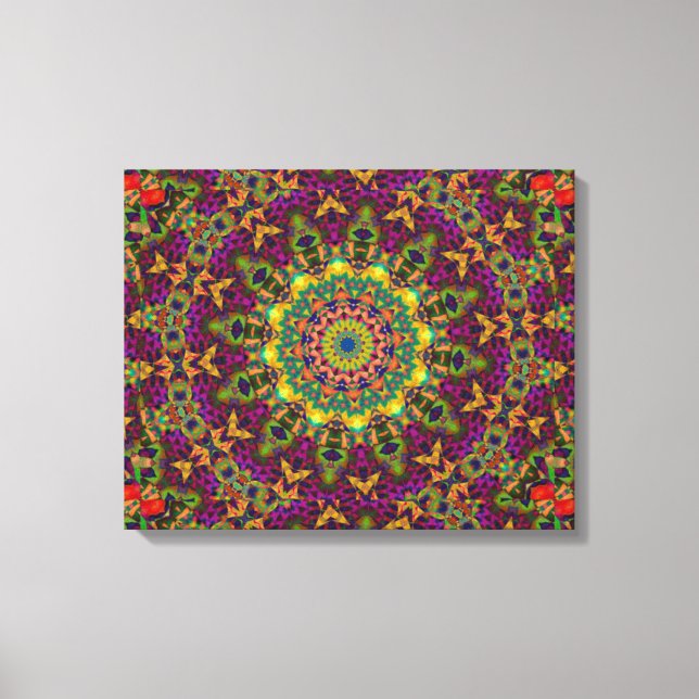 Oriental Kaleidoscope Wall Canvas (Framsida)