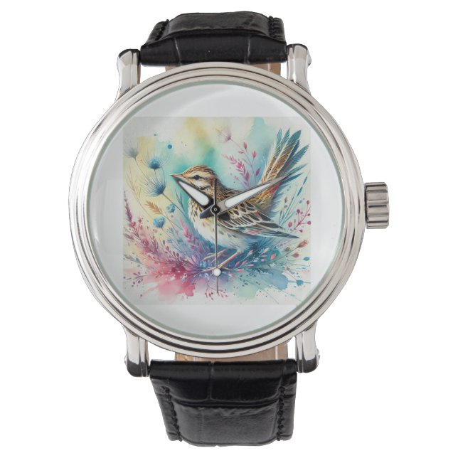oriental lark 260924AREF124 - Watercolor Armbandsur (Framsida)