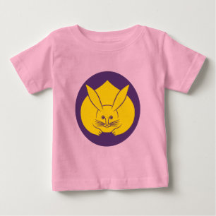 Oriental Lila Gult Japan Rabbit Mon Art T Shirt