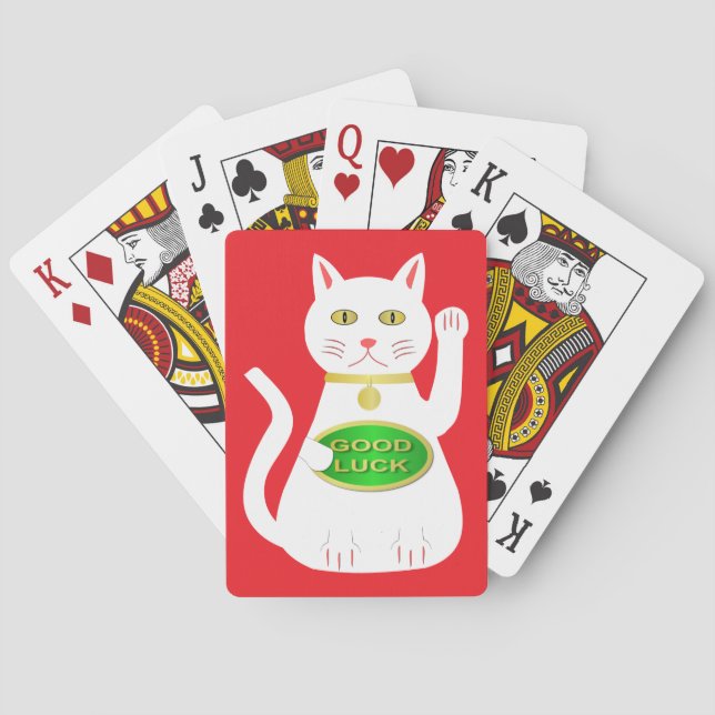 Oriental Lucky Cat Casinokort (Baksidan)