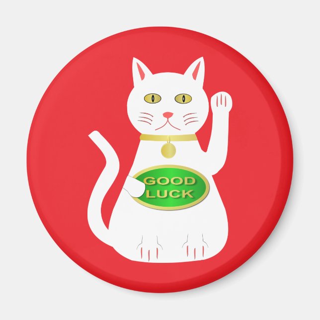 Oriental Lucky Cat Magnet (Framsidan)