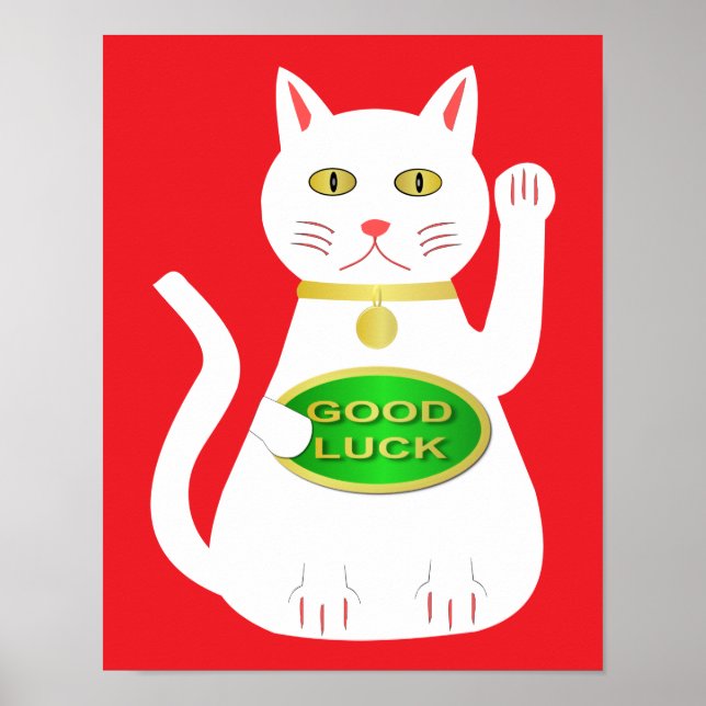 Oriental Lucky Cat Poster (Framsidan)