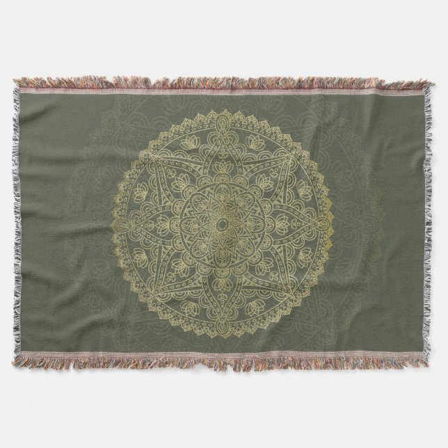 Oriental Mandal-Throw Blanket Filt (Framsidan)