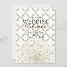 Oriental Mandala - bröllopsinbjudningskort Inbjudningar