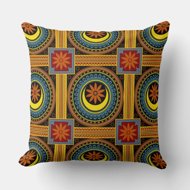 Oriental Mandala Mönster Dekorativ kudde II (Framsida)