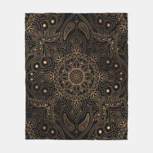 Oriental mandala royal, sömlöst mönster fleecefilt