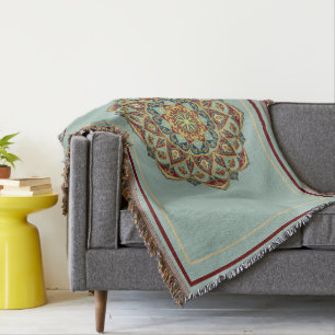 Oriental Mandala - Throw Blanket Filt