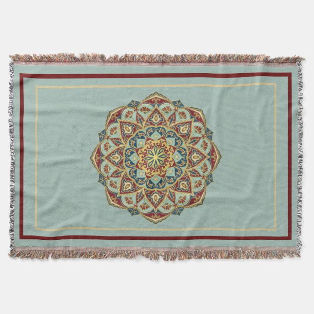 Oriental Mandala - Throw Blanket Filt (Framsidan)