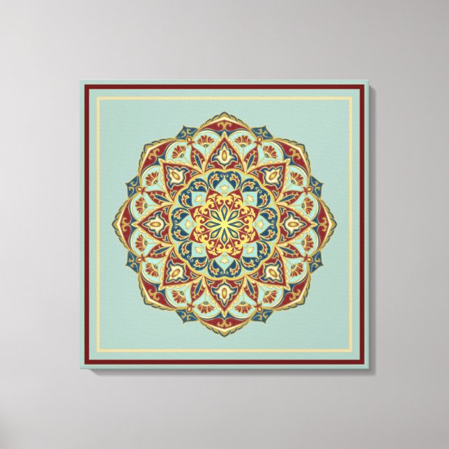 Oriental Mandala - Wrapped Canvas (Framsida)