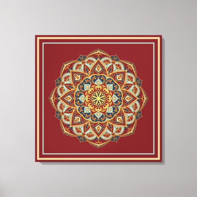 Oriental Mandala - Wrapped Canvas (Framsida)