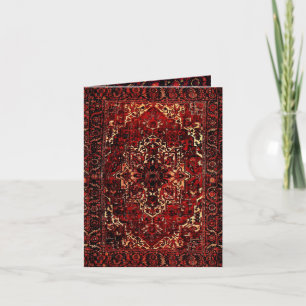 Oriental matta design - hemmauppvärmning anteckningskort