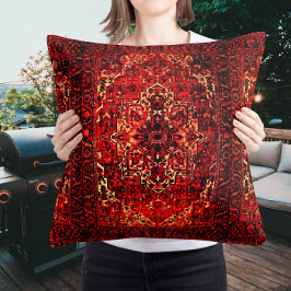 Oriental matta design i levande färg kudde