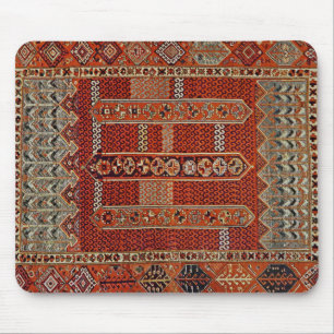 Oriental matta design i orange musmatta