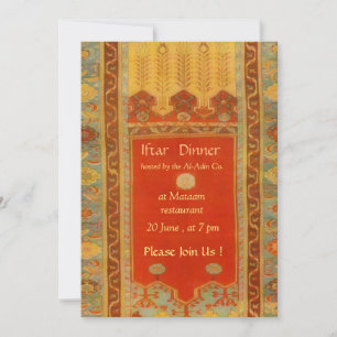 Oriental matta Ladik stil - iftar middag Inbjudningar