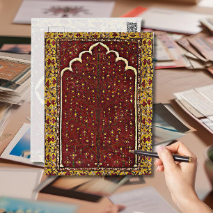 Oriental Matta look - Helig träd motif Vykort