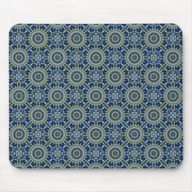Oriental Mönster Blue Musmatta (Framsidan)