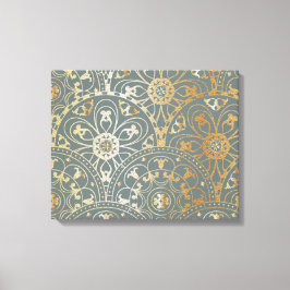 Oriental Mönster Mandala - Wrapped Canvas