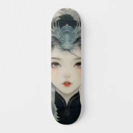 Oriental Mythological Dragon Nymph Skate Deck