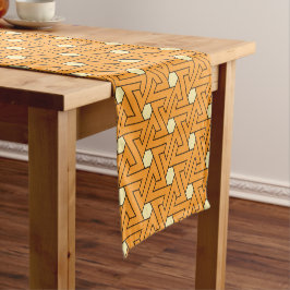 Oriental Orange Beige Triangle Hexagon Egyptian