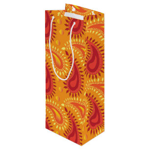 Oriental Orange Persisk Paisley-mönster