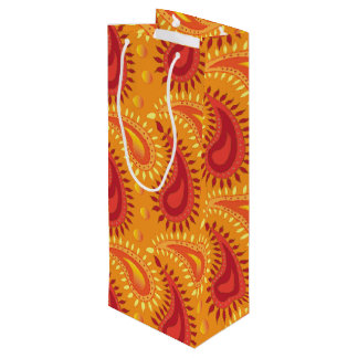 Oriental Orange Persisk Paisley-mönster