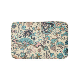 Oriental Paisley: Stylized Textile Elegance. Badrumsmatta