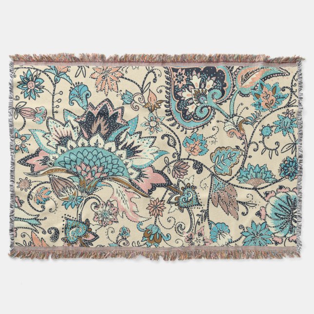 Oriental Paisley: Stylized Textile Elegance. Filt (Framsidan)