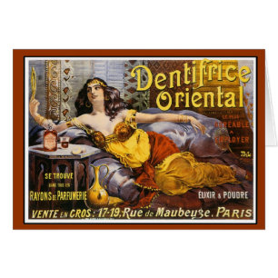 Oriental Parfym Paris Frankrike Hälsningskort