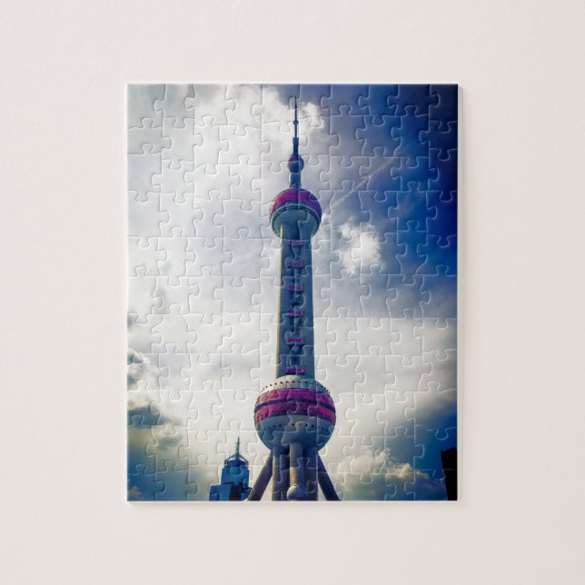 Oriental Pearl Torn - Shanghai - 8x10 inch Pussel (Vertikal)