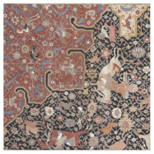 Oriental Persian Hunting Matta Print Mönster Tyg