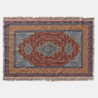 Oriental Persian Red Blue Guld