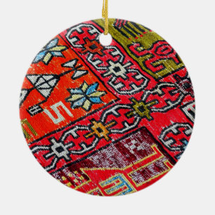 Oriental persian, Turkiska Mönster, Carpet Julgransprydnad Keramik