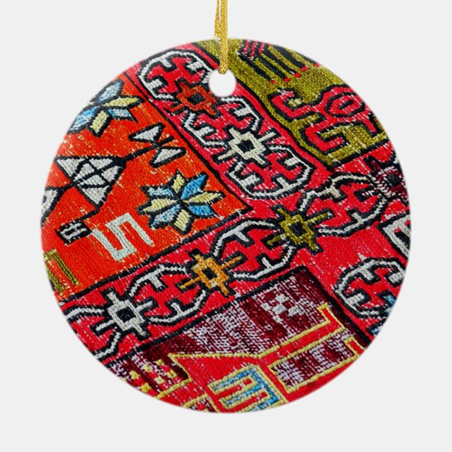 Oriental persian, Turkiska Mönster, Carpet Julgransprydnad Keramik (Baksidan)